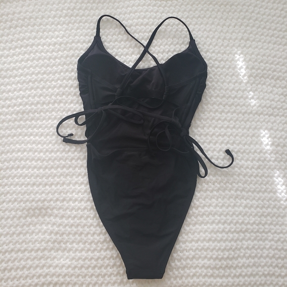 Xhilaration High Cut Lace Up Swim - Picture 3 of 4